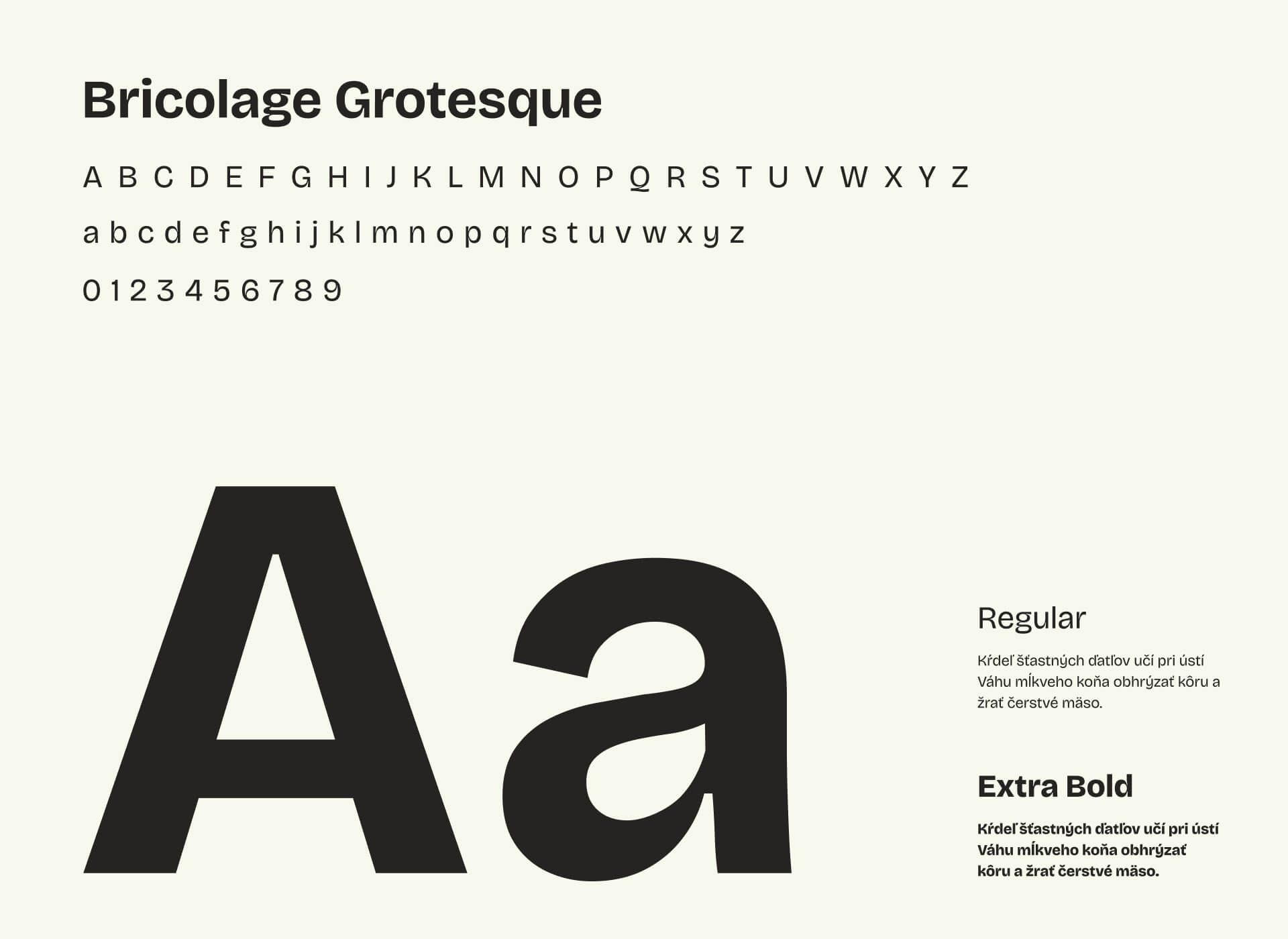 Sceneria – typografia Bricolage Grotesque