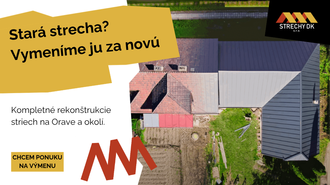 Banner Strechy DK - YouTube 1.91:1, rekonštrukcie striech