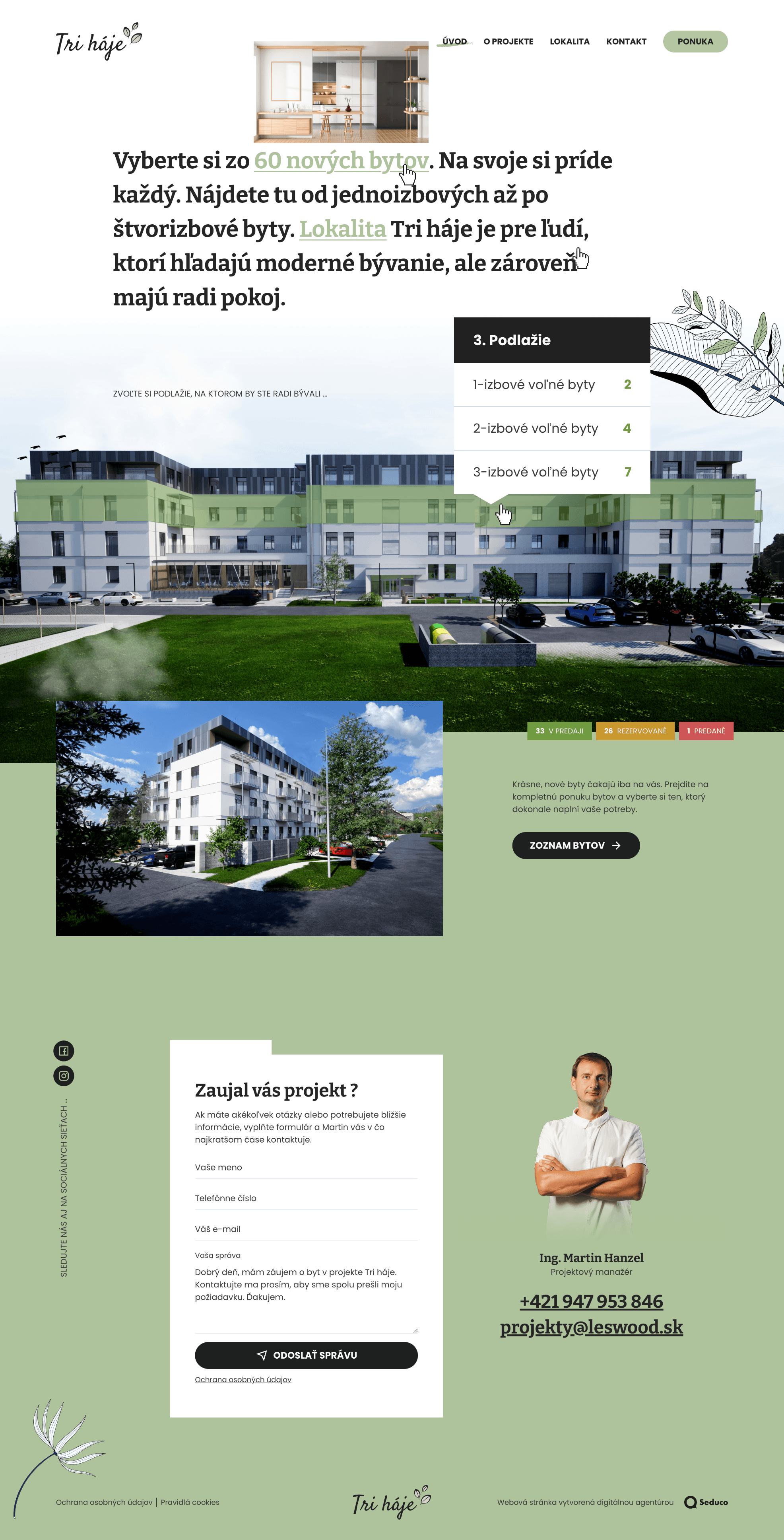 Homepage Tri háje