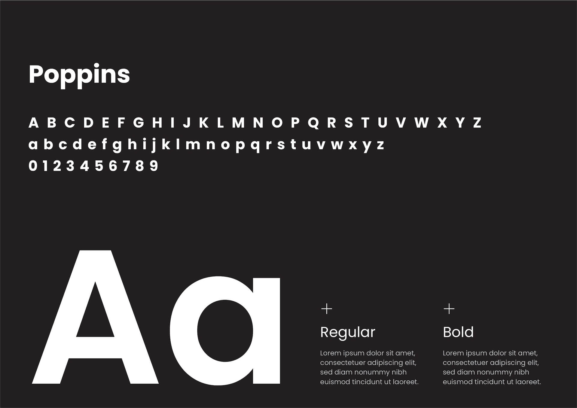 Ingstav Ostrava – typografia Poppins