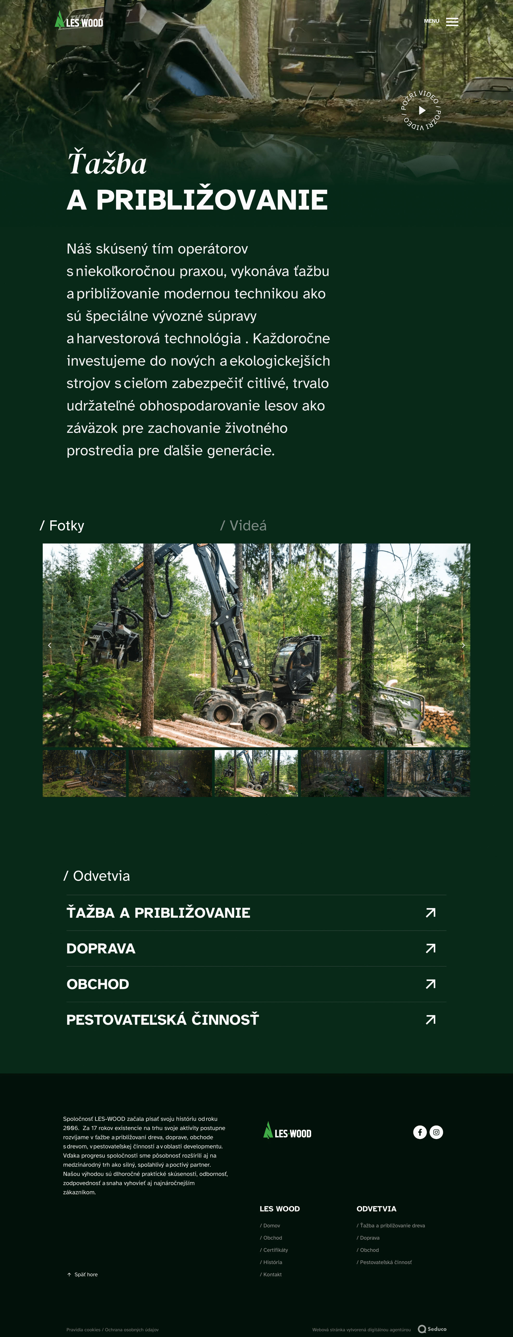 LES-WOOD – stránka služby