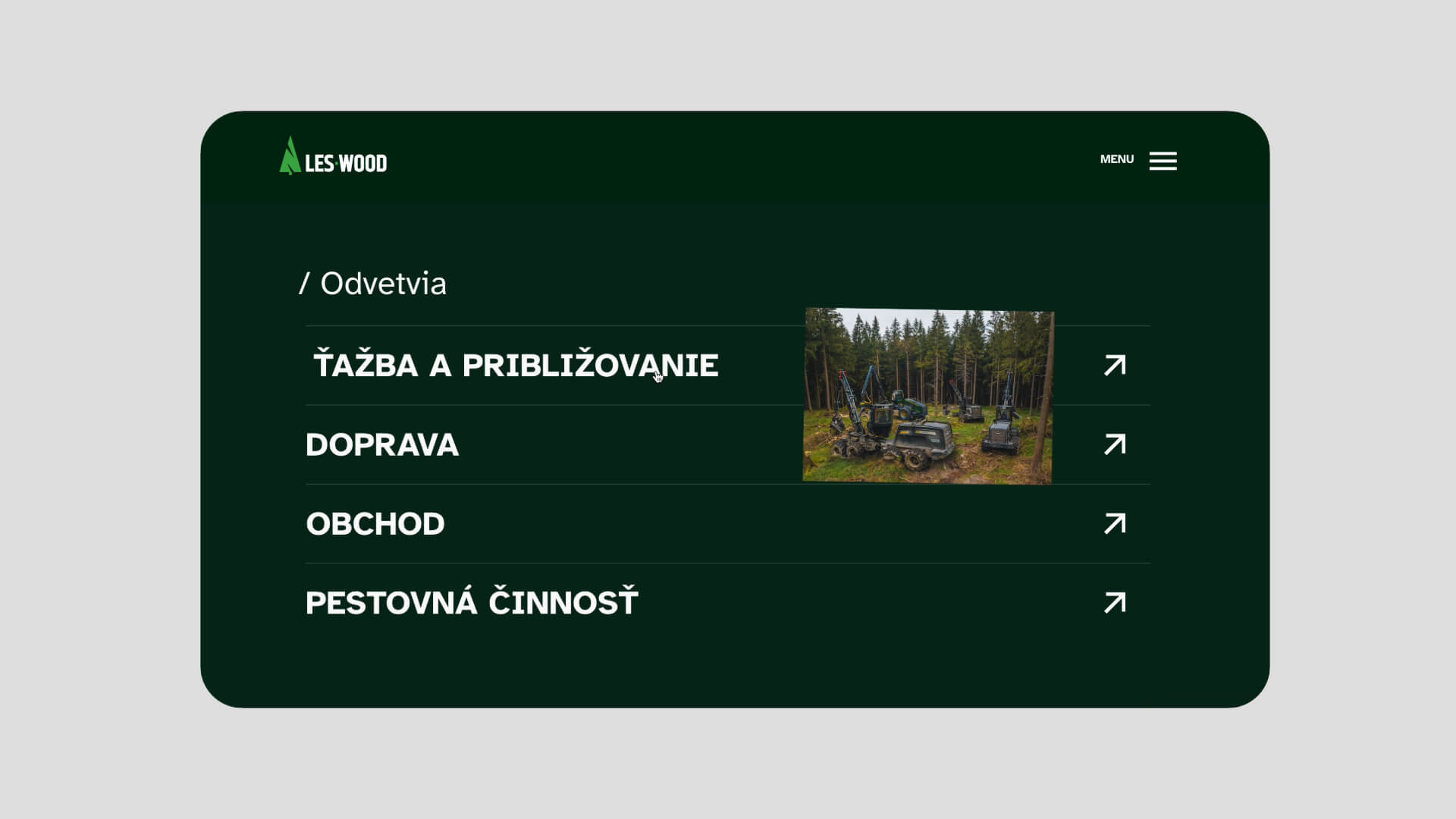 LES-WOOD – odvetvia