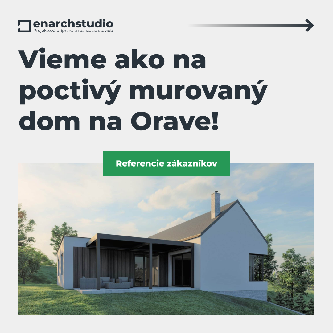Banner ENARCH - CTA dom na kľúč na Orave, nezáväzná konzultácia
