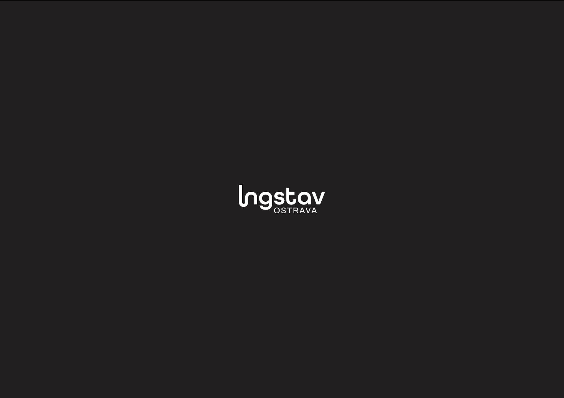 Ingstav Ostrava – logo na tmavom pozadí